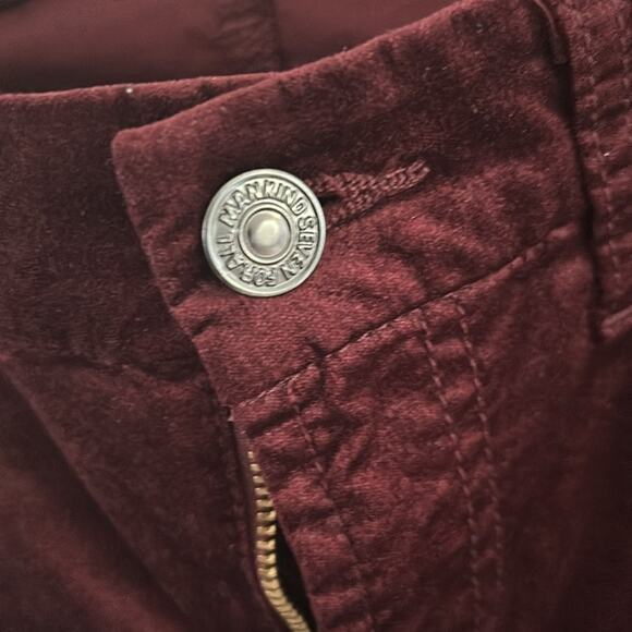 7 For All Mankind High-Waisted Skinny in Velvet Cabernet - Picture 6 of 14